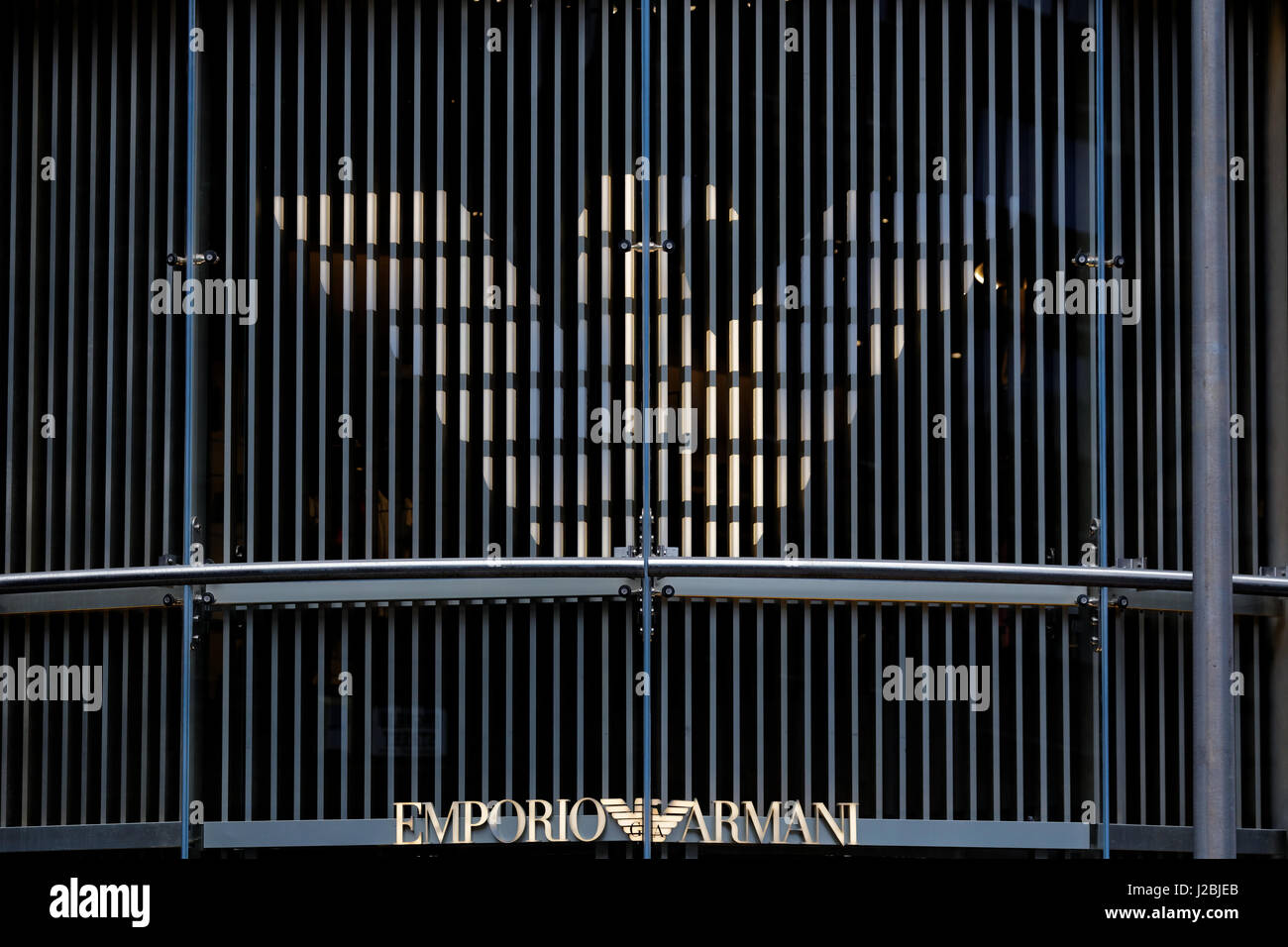 Emporio Armani Glasgow Shop Stockfoto