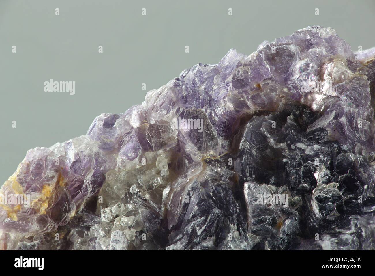 Lepidolith Glimmer aus Haapaluoma Pegmatit Steinbruch, Finnland Stockfoto