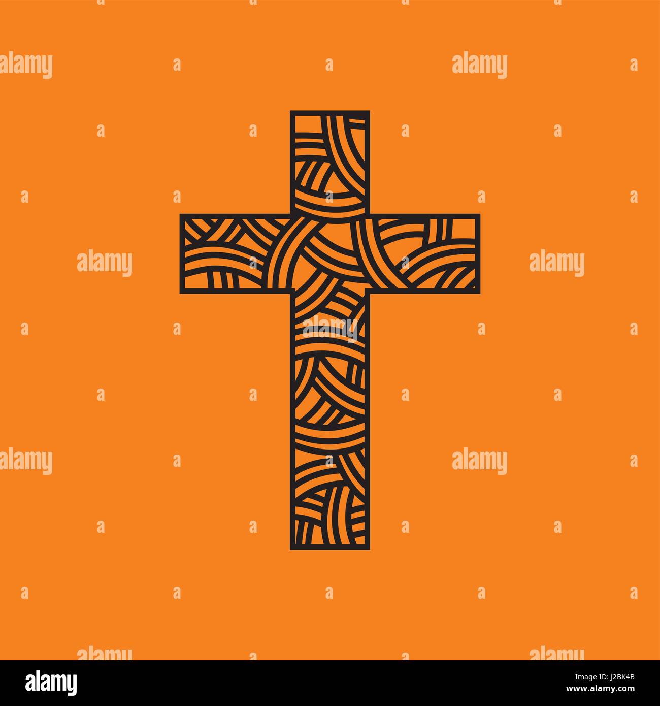 Das Kreuz Jesu Christi Stock Vektor