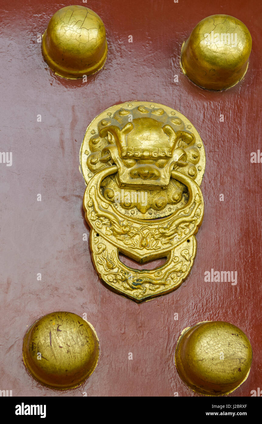 Design-Details an der Temple of Heaven (Altar des Himmels), Beijing, China. Stockfoto