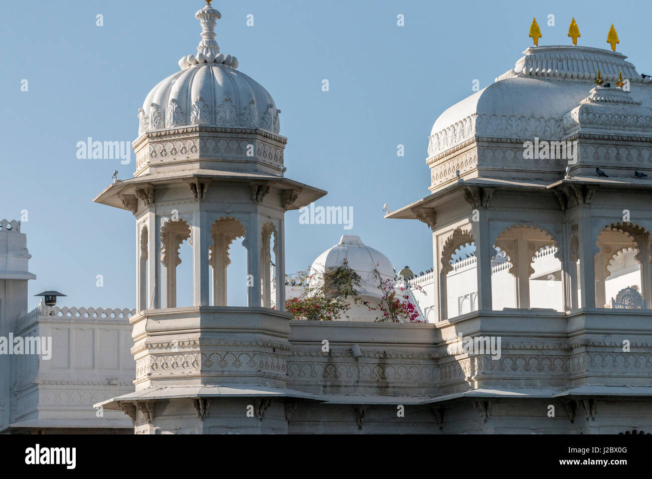 Palasthotel. JAG Niwas. Pichola-See. James Bonds Octopussy Film. Udaipur, Rajasthan. Indien. Stockfoto