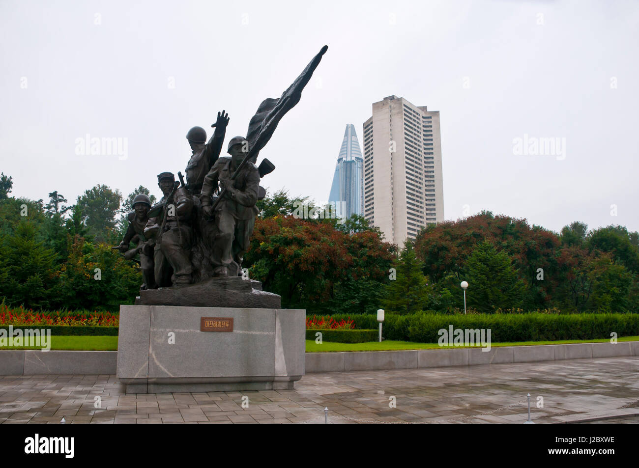 Das Denkmal für die siegreichen Vaterländischen Befreiungskrieg, Pyongyang, Nordkorea Stockfoto