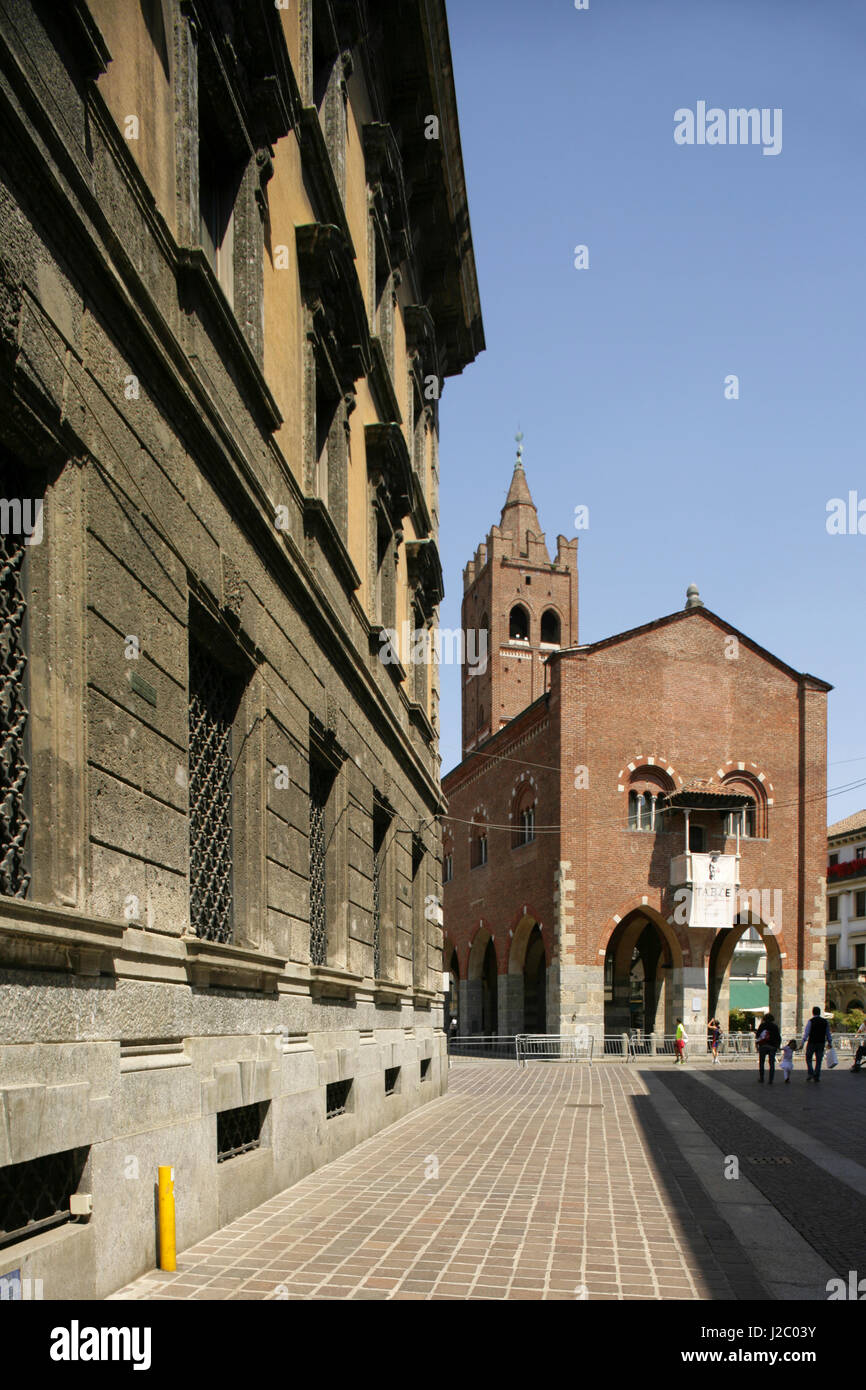 Das 13. Jahrhundert Palazzo dell'Arengario oder Rathaus, Piazza Roma, Monza, Italien Stockfoto