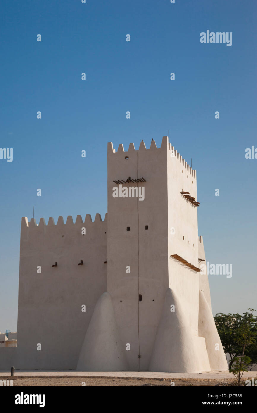 Katar, Umm Salal Mohammed, 19. Jahrhundert Barzan Tower und Fort Stockfoto