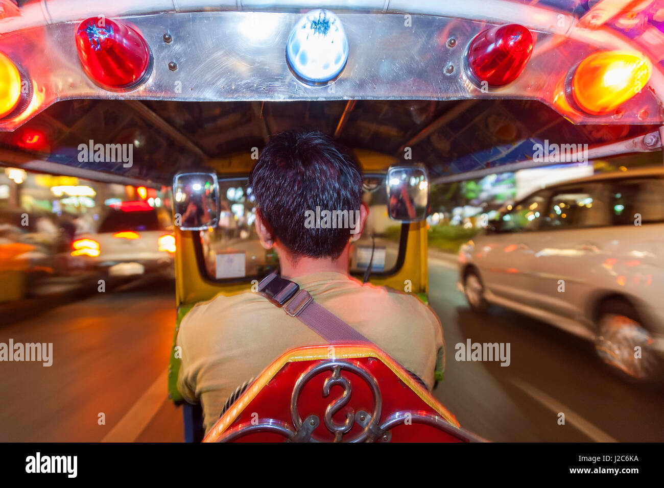 Auto-Rikscha oder Tuk-Tuk, Bangkok, Thailand Stockfoto