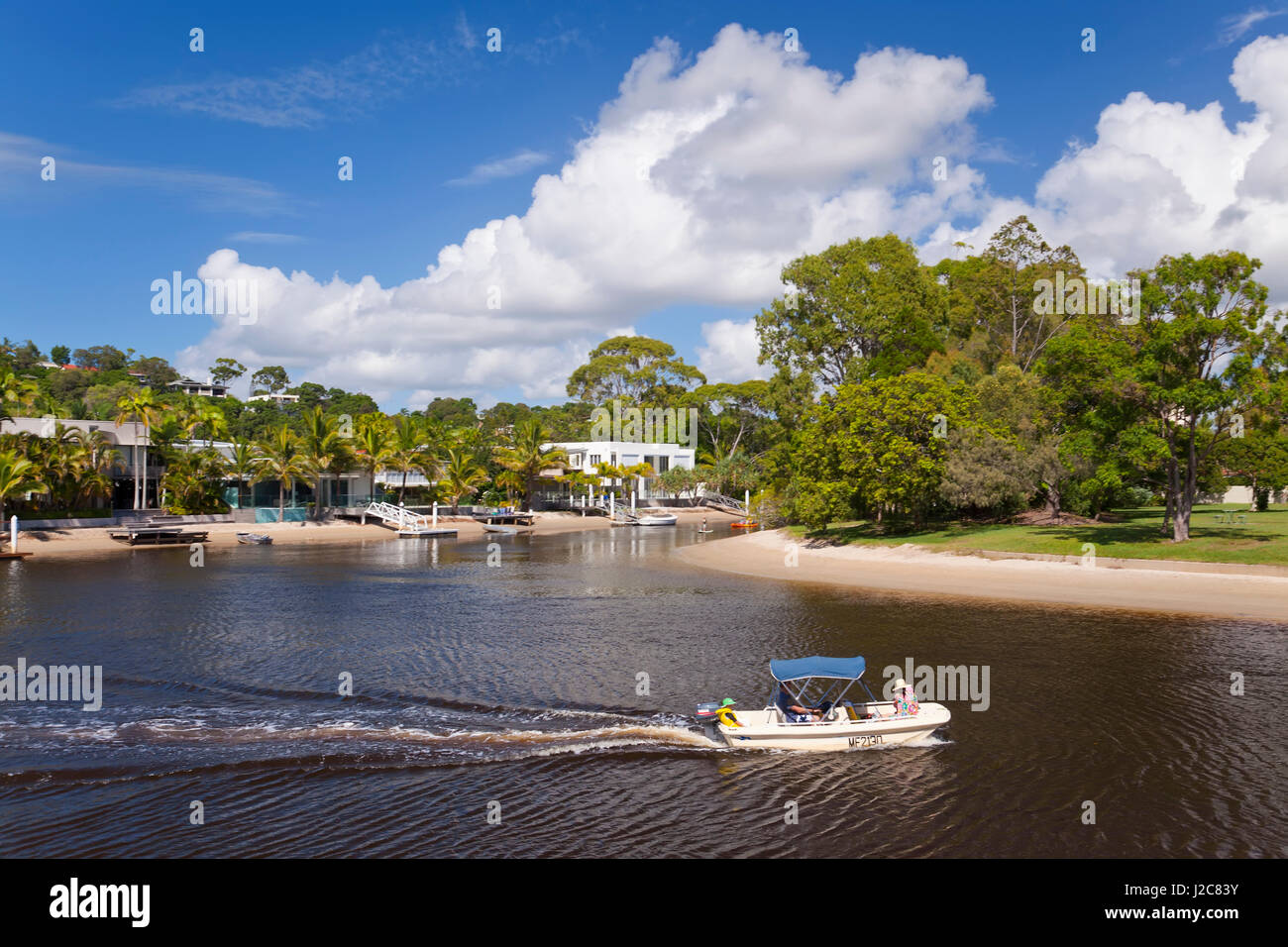 Noosa River, Noosa Heads, Queensland, Australien Stockfoto