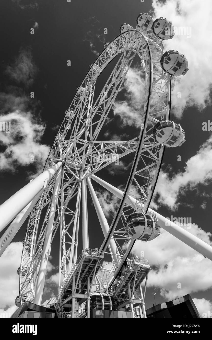 Australien, Victoria, Melbourne, Docklands, Victoria Harbour, Hafenstadt komplexe, südlichen Sterne Riesenrad Stockfoto