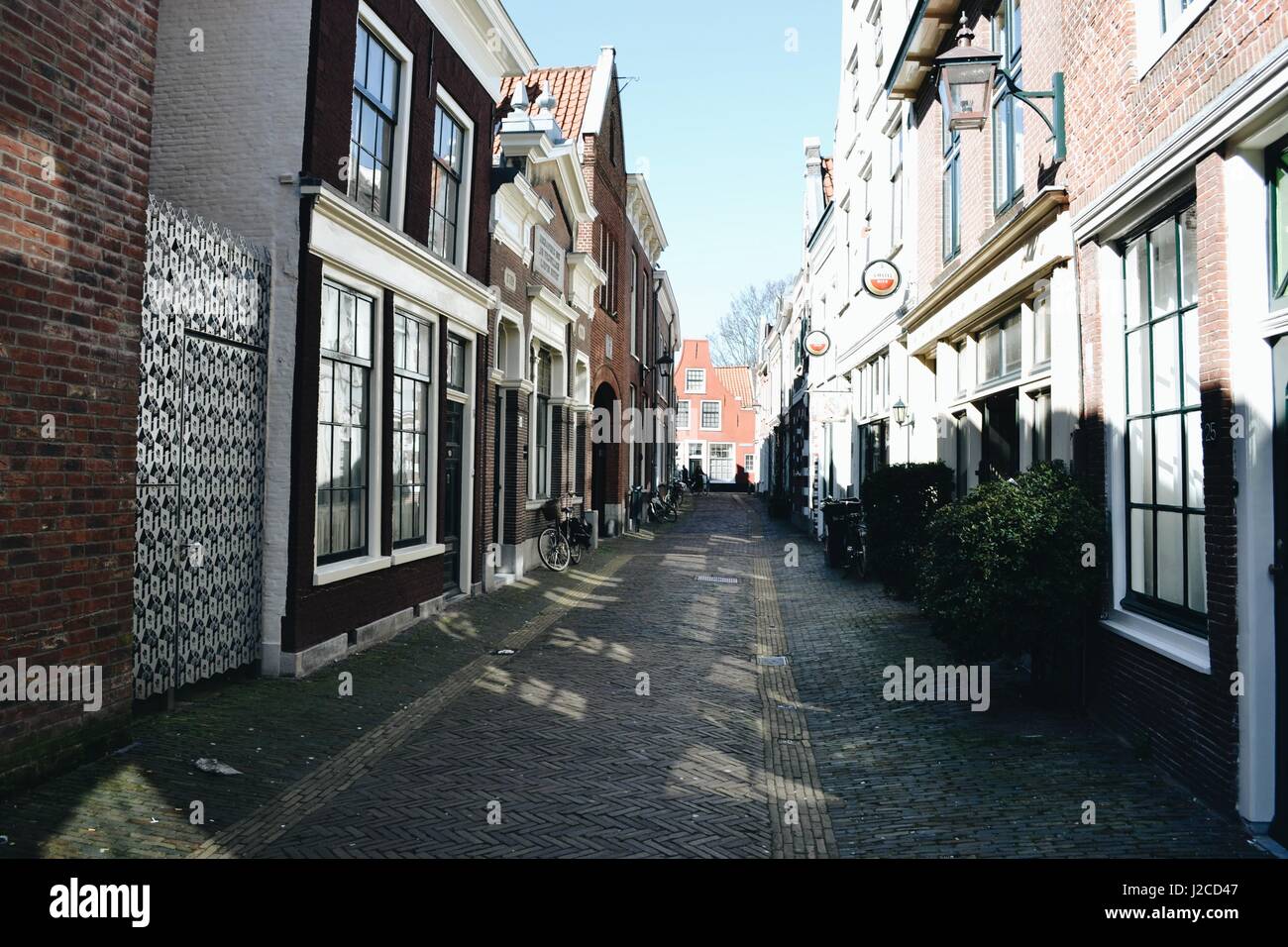 Stadtzentrum von Haarlem, Niederlande Stockfoto