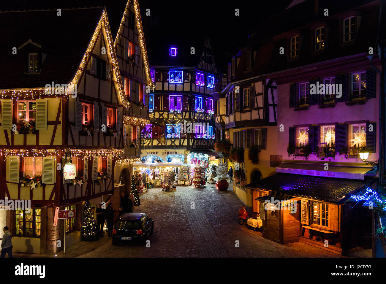 Weihnachten 2022 Colmar Frankreich, Grand Est, Colmar, Weihnachtsmarkt, Weihnachten im Elsass