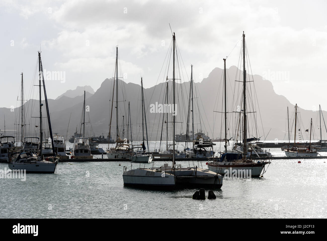 Kap Verde, São Vicente, Mindelo Hafen Stockfoto