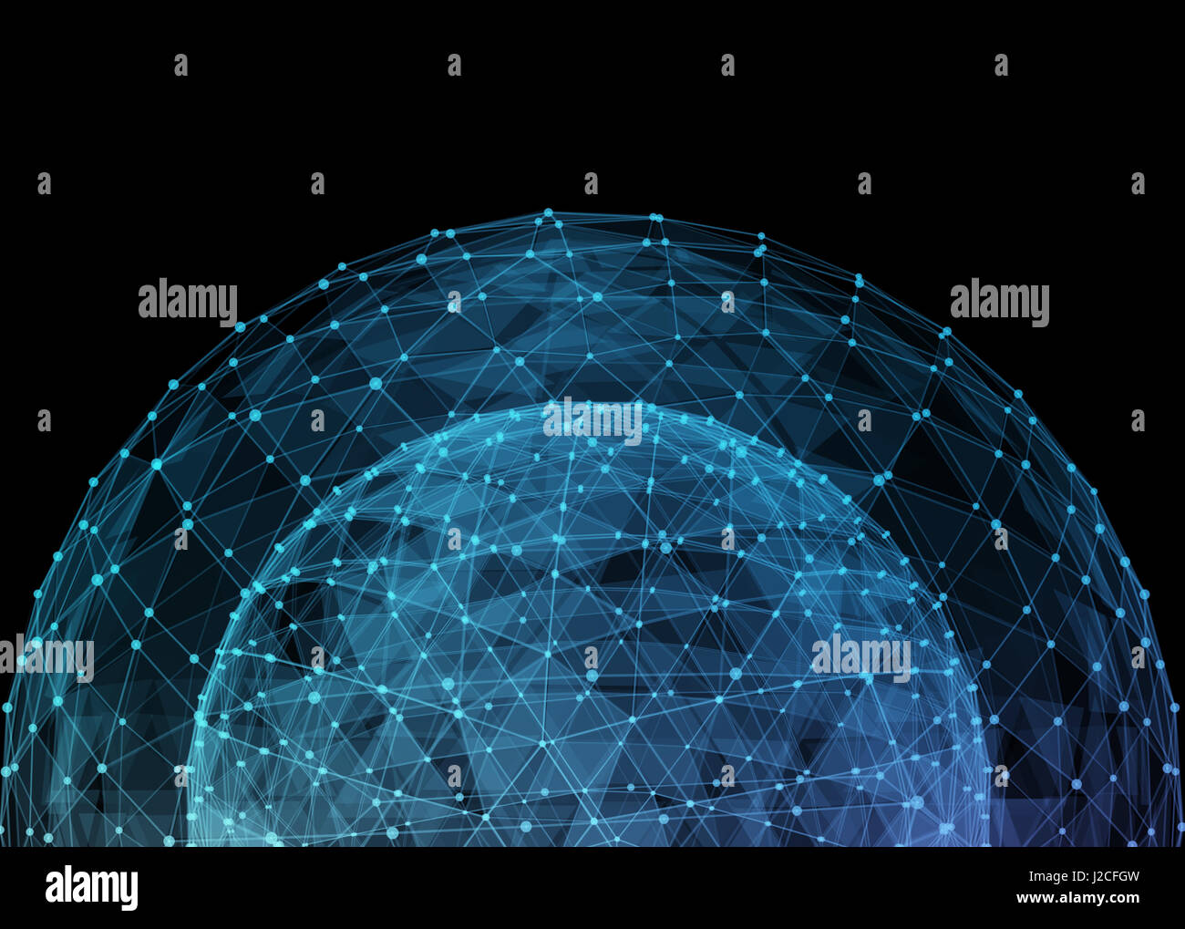 Abstrakt-Netzwerk weltweit. Stockfoto