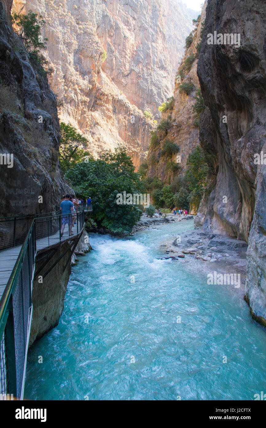 Türkei, Schlucht Saklikent Stadt) ist die zweitgrößte (20 km langen) Schlucht Türkei, Schlucht Saklikent Stadt) ist die zweitgrößte (20 km langen) Schlucht