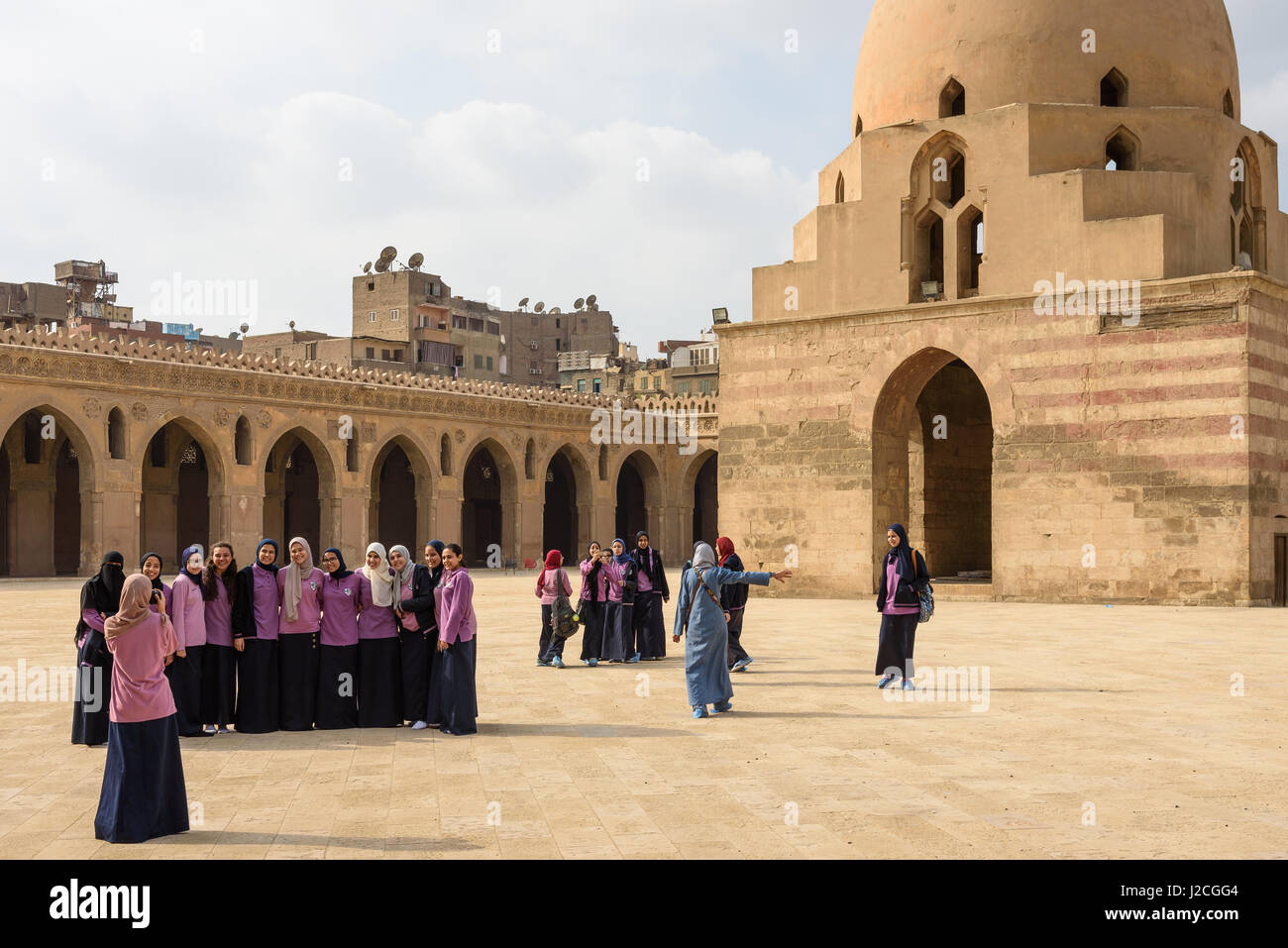 Ägypten, Kairo Gouvernement Kairo, Ibn-Tulun-Moschee (9. Jahrhundert) Stockfoto