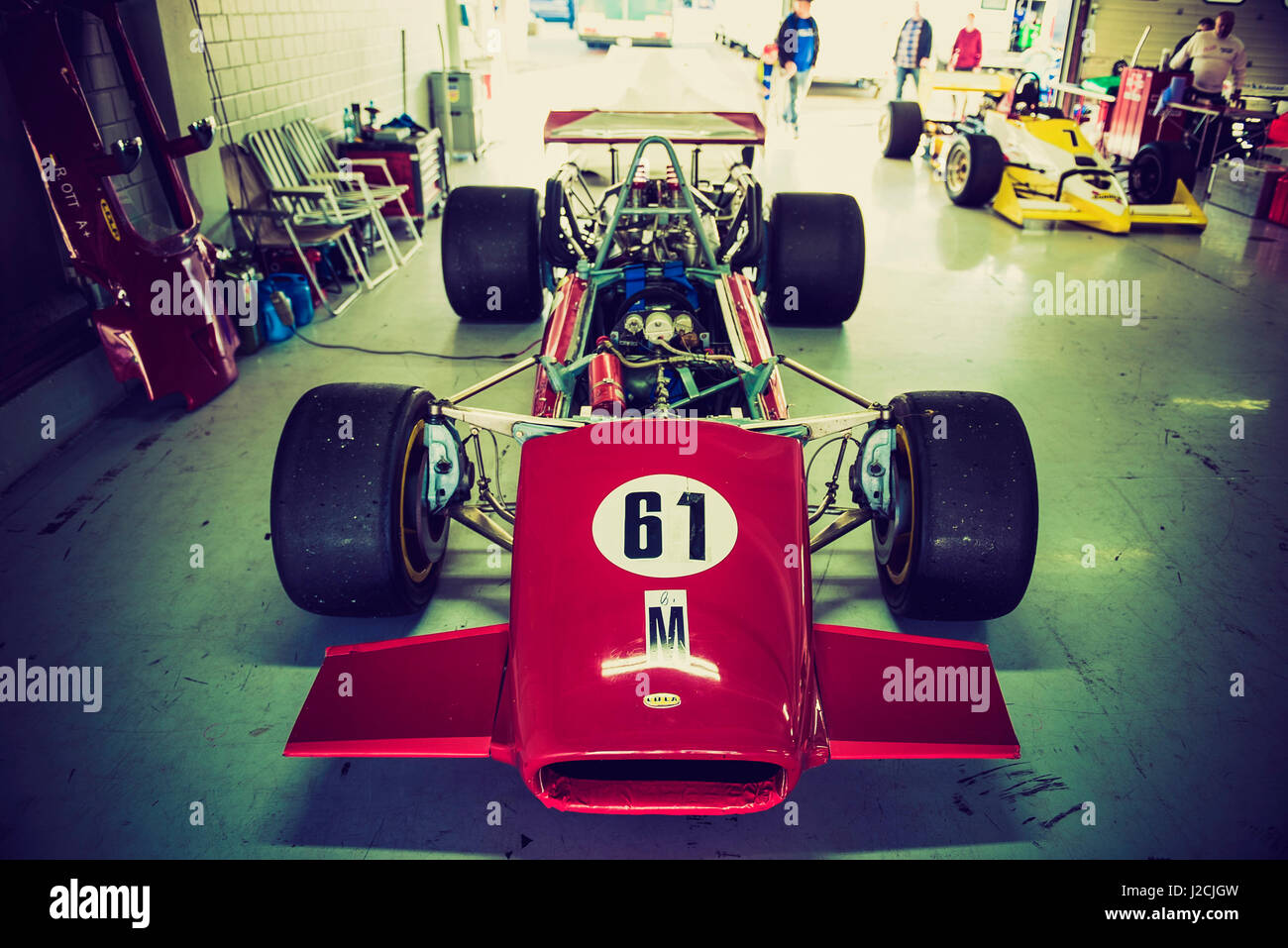 Lola T142 von 1969 - klassische F1-Boliden Stockfoto