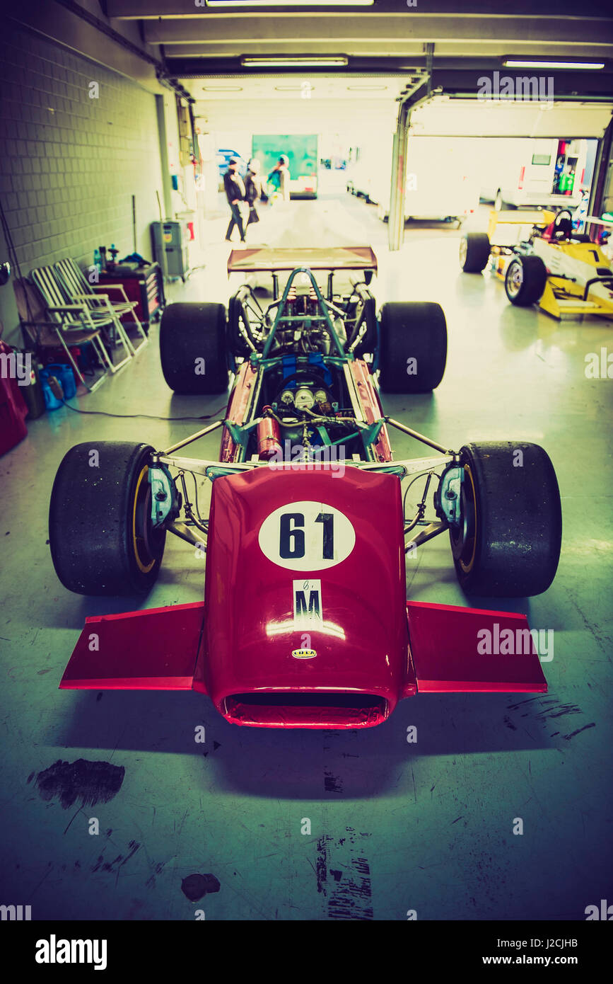 Lola T142 von 1969 - klassische F1-Boliden Stockfoto