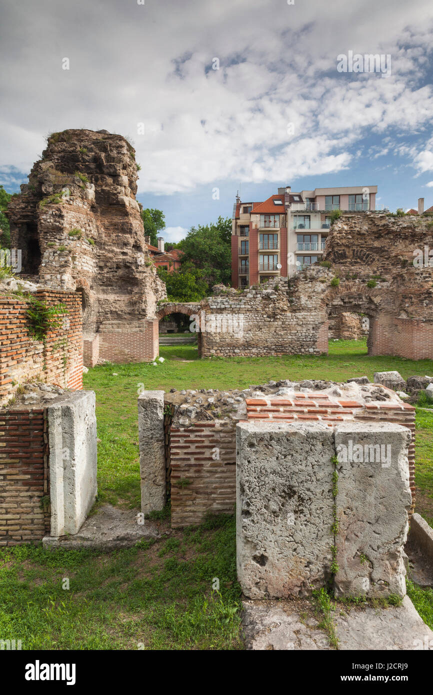 Bulgarien, Black Sea Coast, Varna, Ruinen der Römerzeit beheizte Thermalbäder Stockfoto