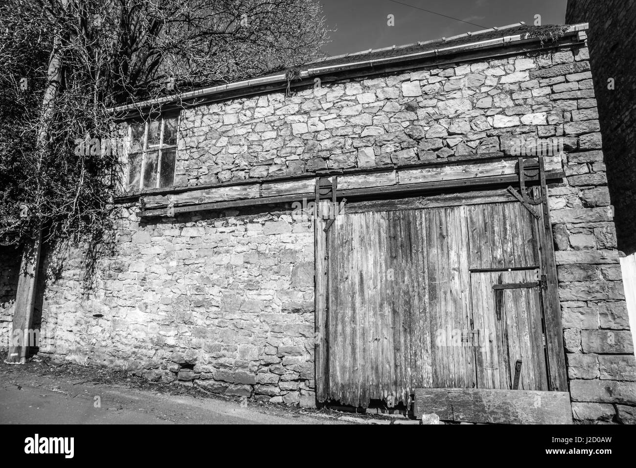 Die alte Scheune Derbyshire Stockfoto