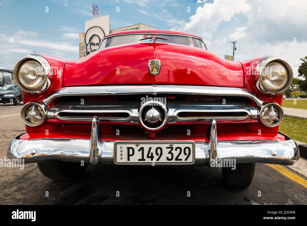 Karibik, Kuba, Havanna. Havannas Oldtimer. 1952-Ford. (Nur zur redaktionellen Verwendung) Stockfoto