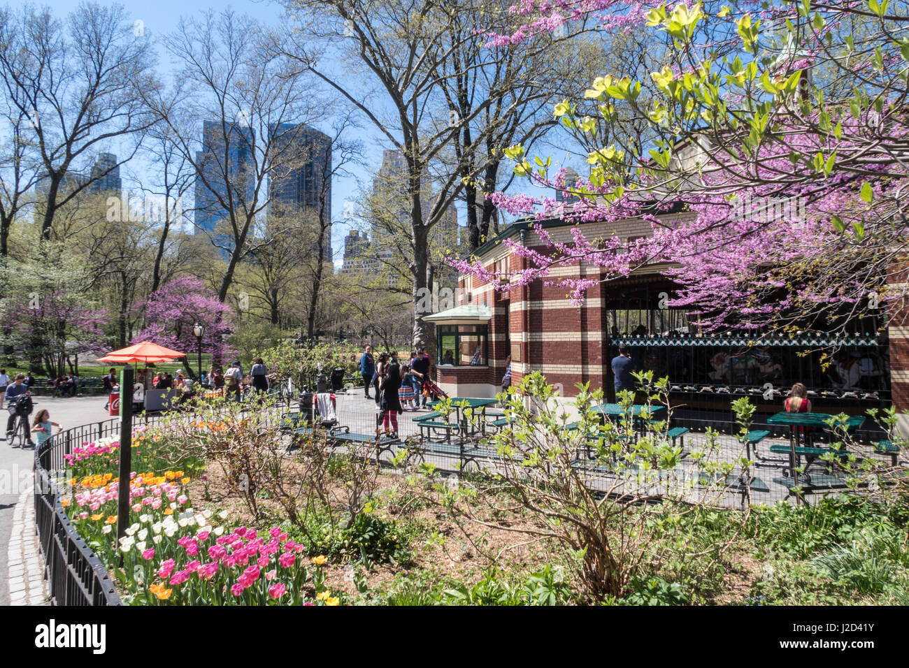 Central Park im Frühling, New York City, USA Stockfoto