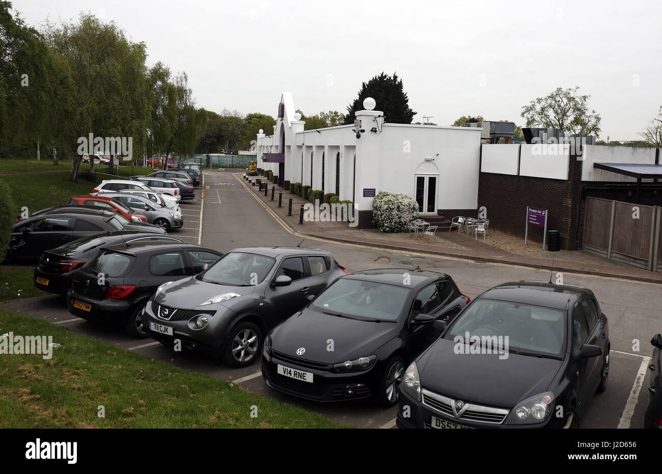 Szenen aus South Mimms Dienstleistungen Autobahnraststätte Stockfoto
