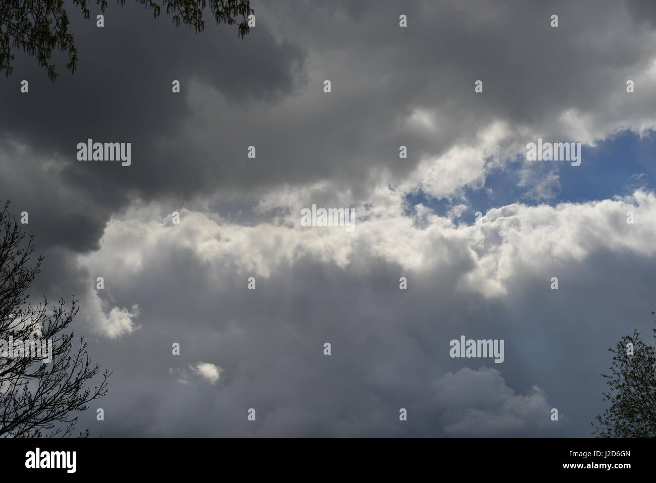Himmel mit Wolken Stockfoto