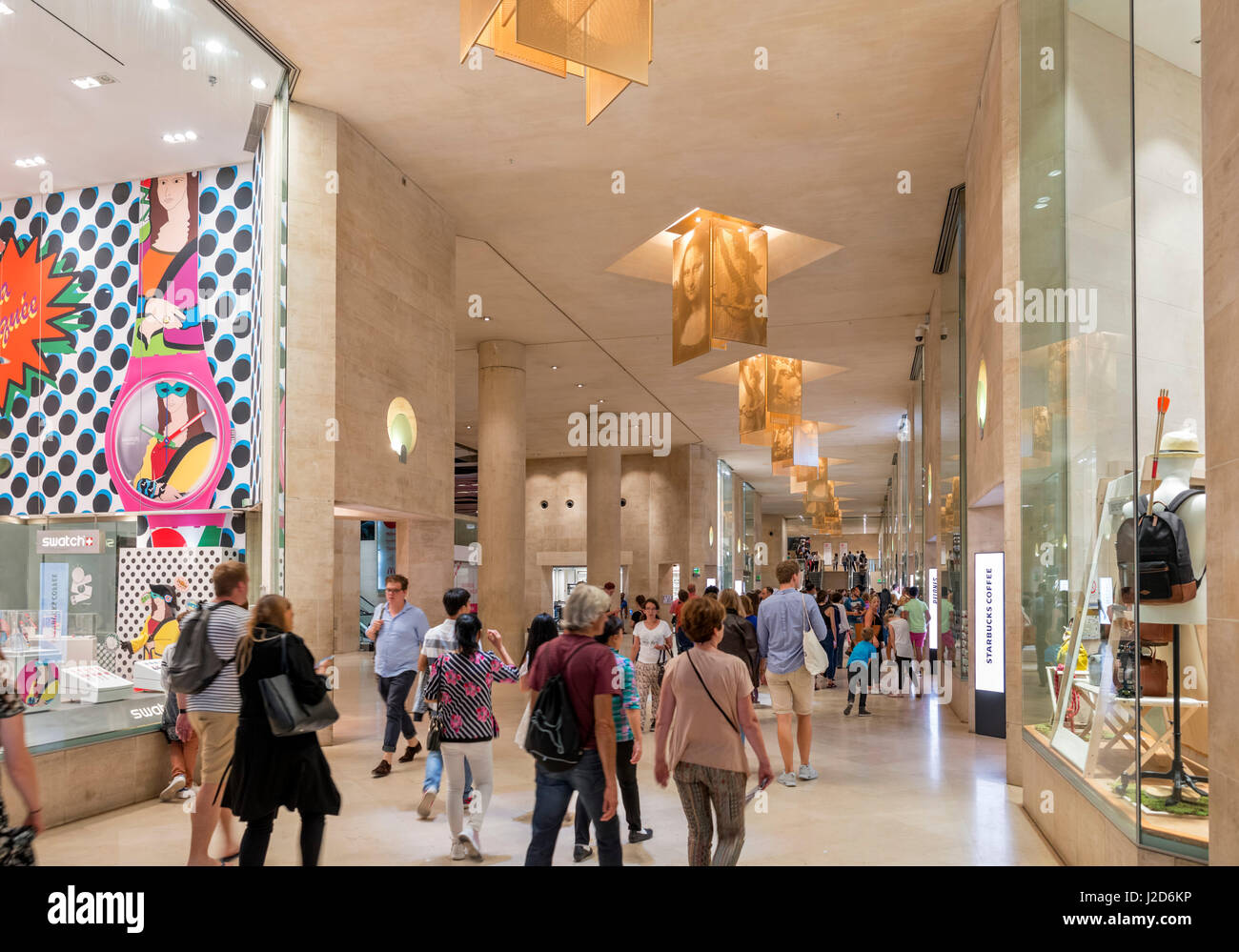 Das Einkaufszentrum Karussell du Louvre, Paris, Frankreich Stockfoto