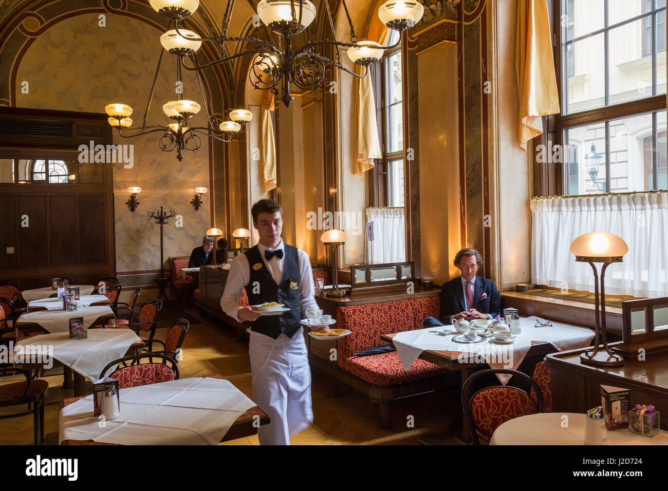 Das berühmte Cafe Central befindet sich im Palais Ferstel, Wien, Österreich Stockfoto