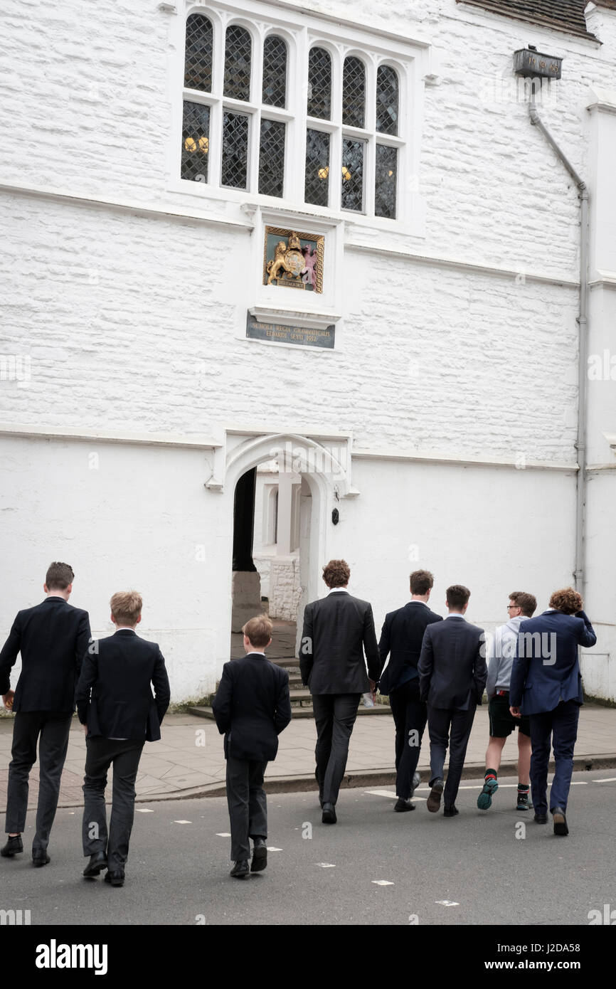 UK, Guilford, Surrey, unterrichtet Privatschüler Stockfoto