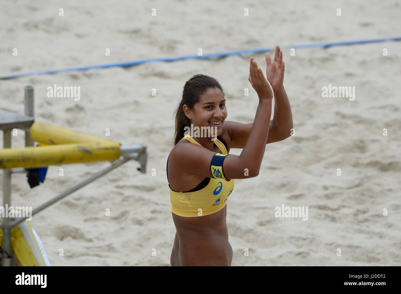 NITER'I, RJ - 27.04.2017: SUPERPRAIA 2017 - SUPERPRAIA: Niterói erhält das beste Doppel der Saison 2016/2017 (Foto: Fabio Costa/Fotoarena) Stockfoto