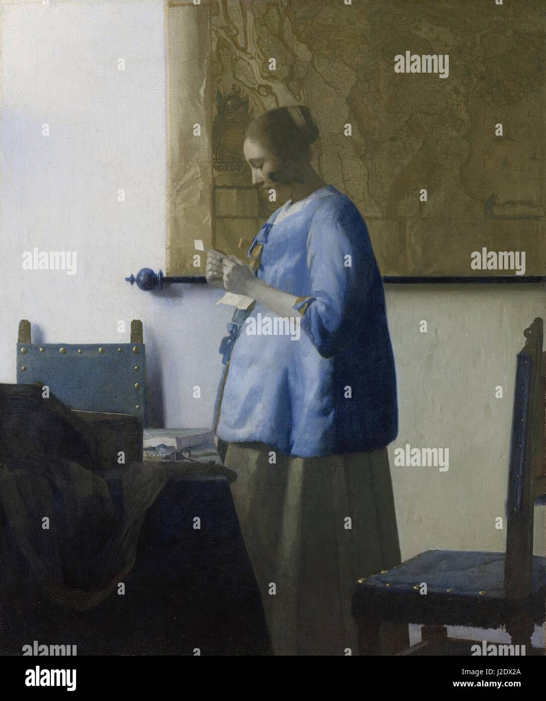 Johannes Vermeer Gemälde AMSTERDAM, Niederlande Stockfoto
