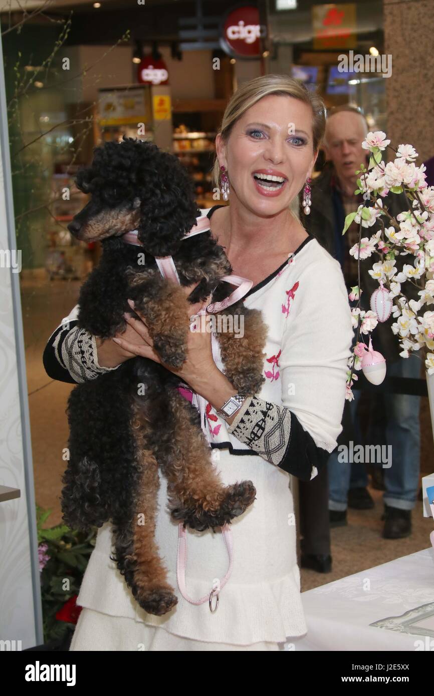 Teilnahme an der Charity-Event "The Perfect Ostertisch" bei AEZ mit prominenten: Maja Prinzessin von Hohenzollern, Hund Schatten wo: Hamburg, Deutschland: 27. März 2017 Stockfoto