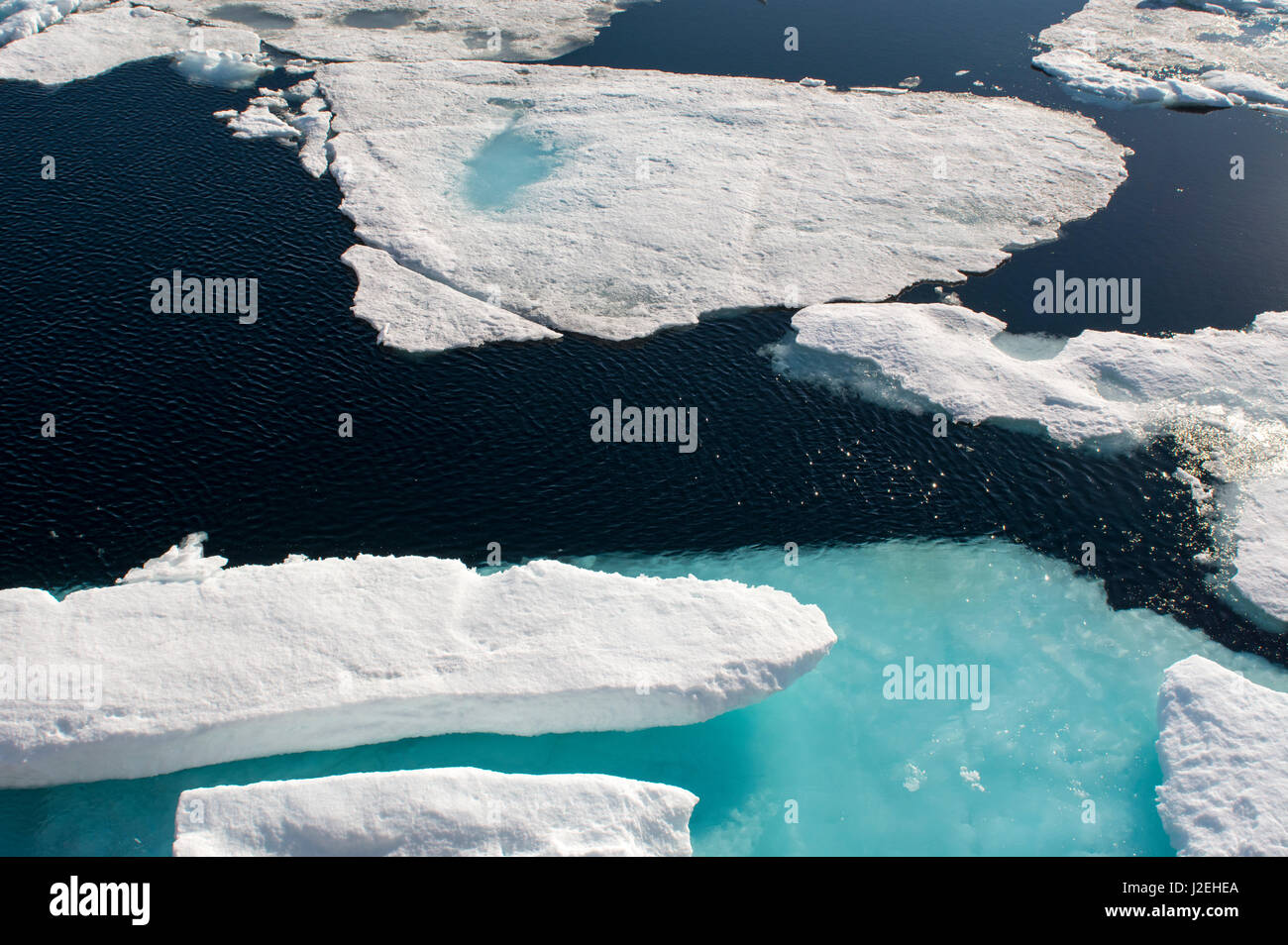 Norwegen, Barentssee, Svalbard, sjuoyane, sieben Inseln. Nordosten - Svalbard Nature Reserve. Stockfoto
