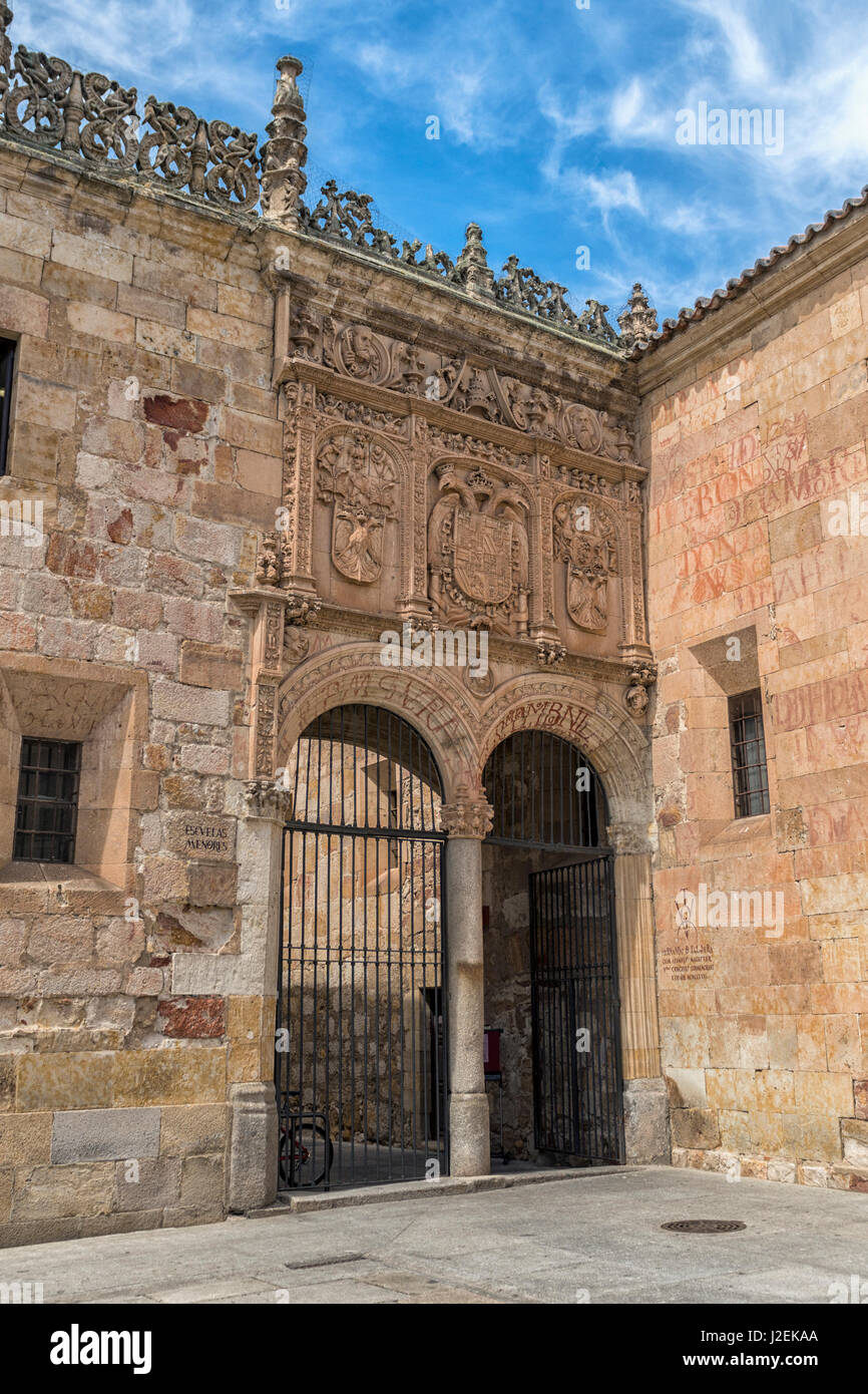 Spanien, Salamanca, Hof des Klerus, Päpstliche Universität Salamanca Stockfoto