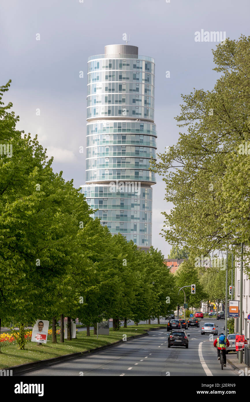 Das Bürogebäude Exzenterhaus, Architekten Gerhard Spangenberg, Bochum, Deutschland. Stockfoto