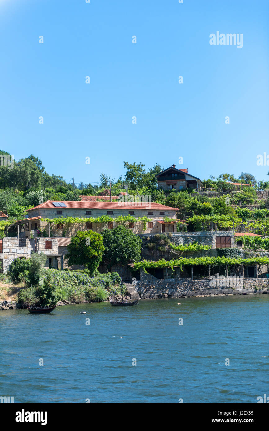 Portugal, Pacos de Gaiolo, Privathaus Fluss Douro (großformatige Größen erhältlich) Stockfoto