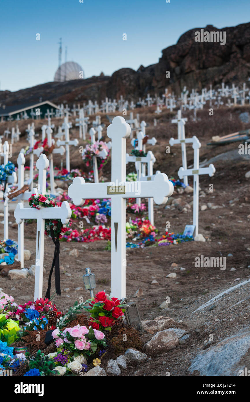 Grönland, Qaqortoq, Stadtfriedhof Stockfoto