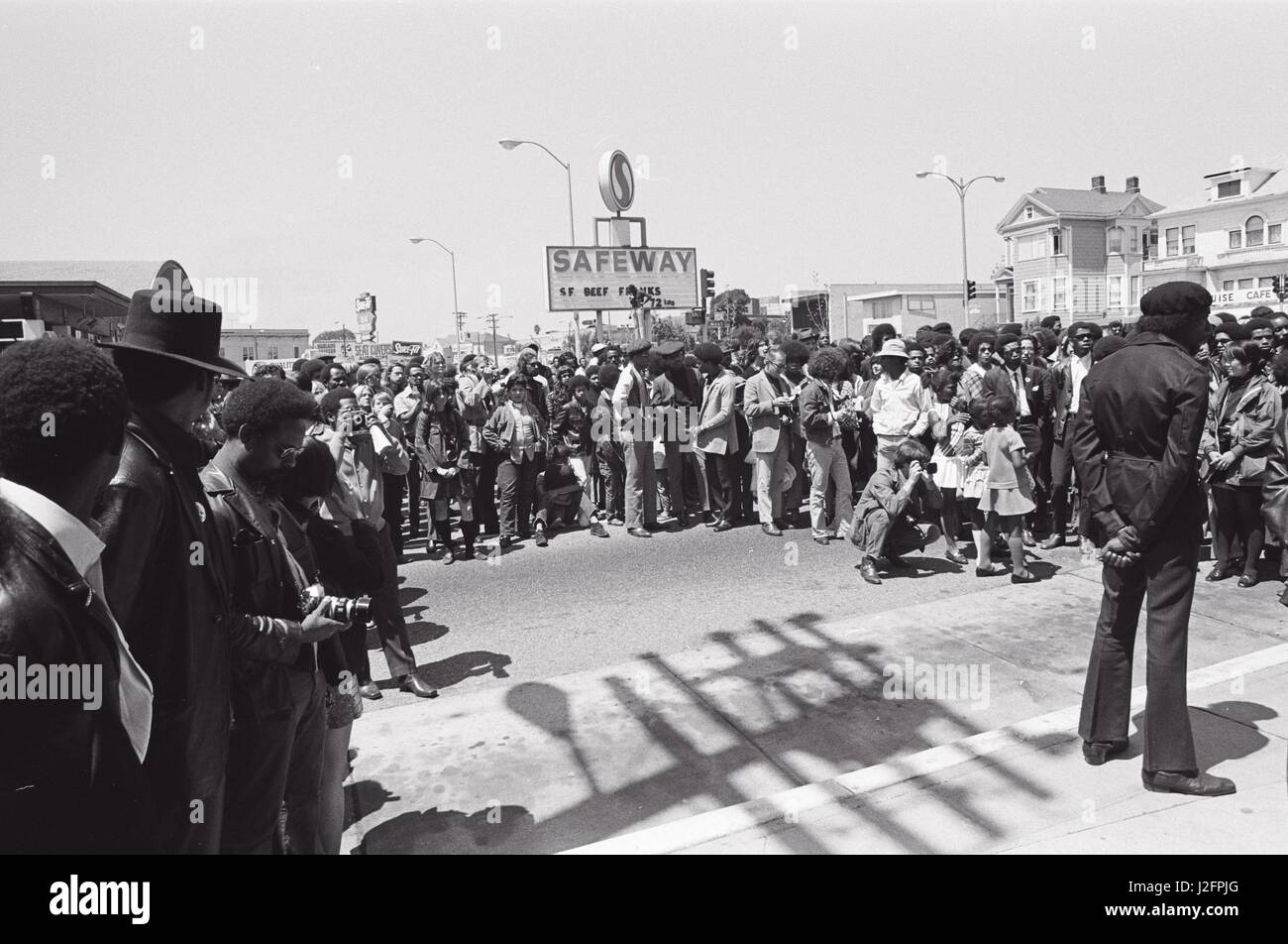 Berkeley in den 60er Jahren Krawallen Stockfoto