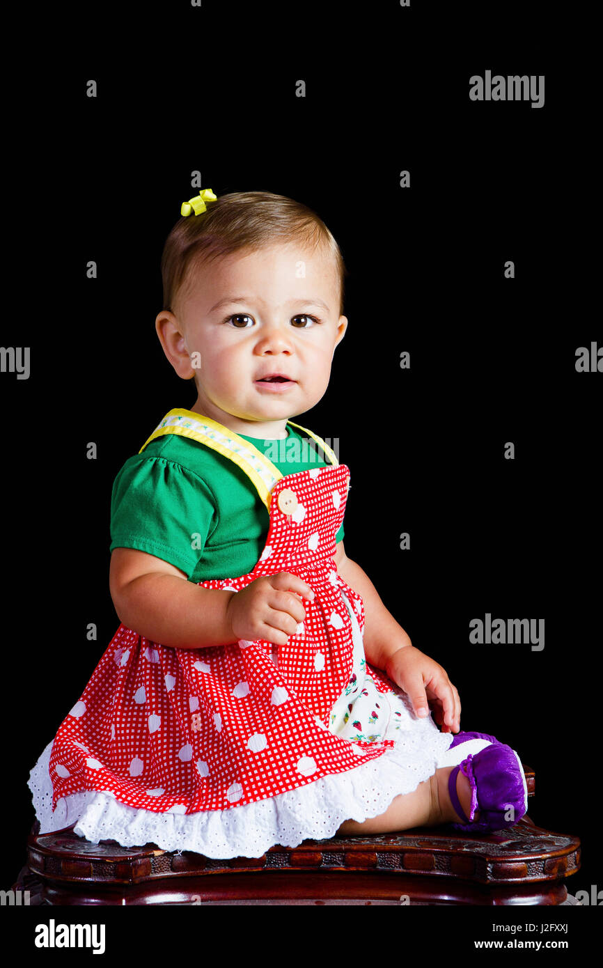 Porträt eines 1 - Jahre alten Mädchens. (MR) Stockfoto