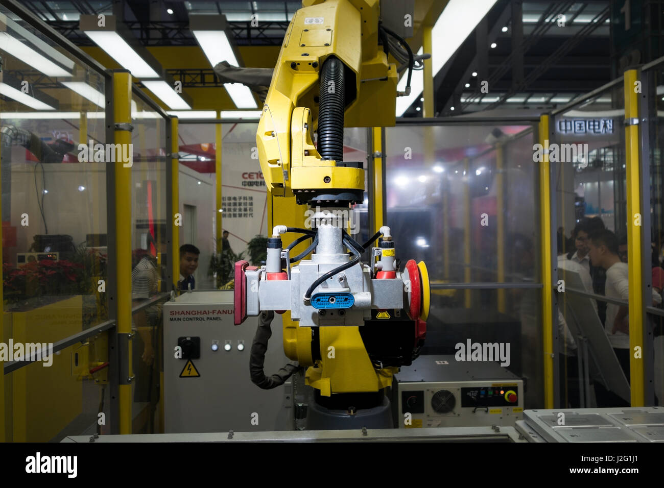 FANUC Industrierobotik Stockfoto