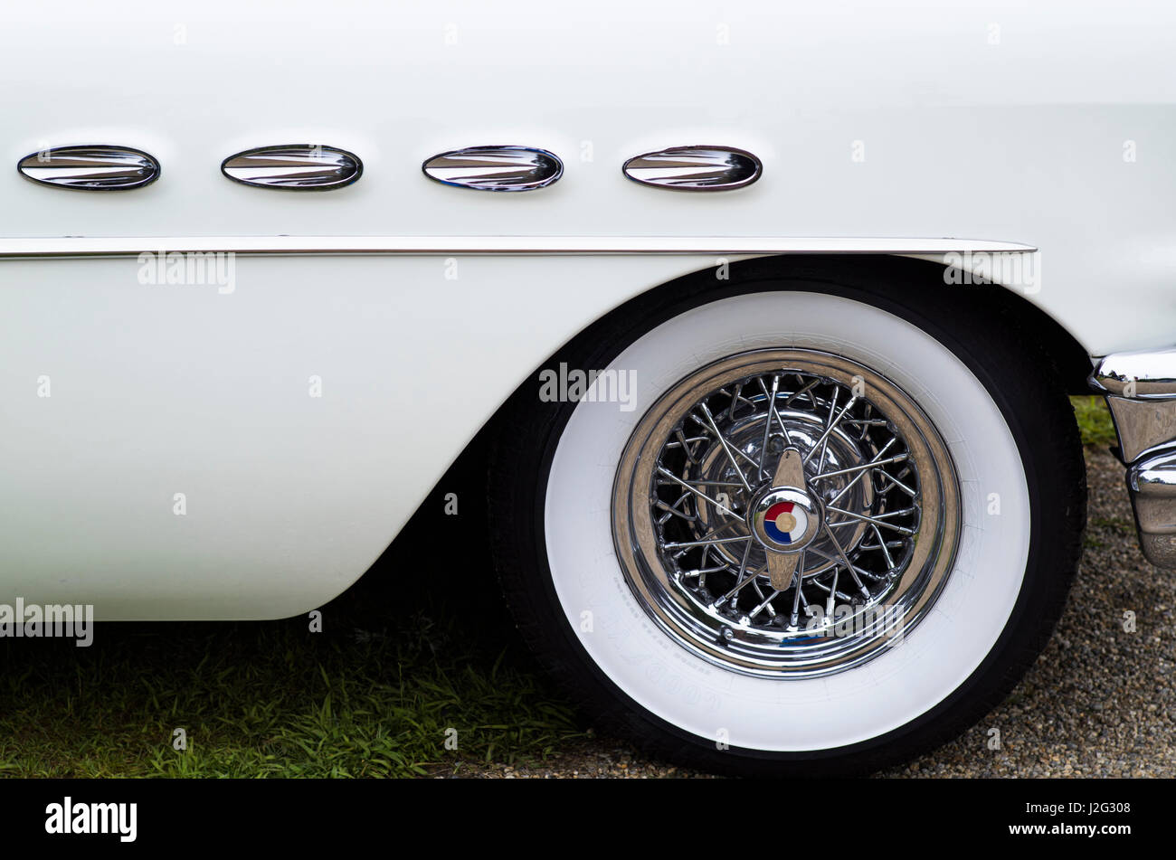 USA, Massachusetts, Beverly Farms, antike Autos, 1950er Jahre Buick Special Stockfoto