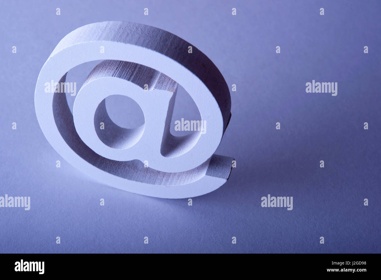 e-Mail-Symbol mit Textfreiraum Stockfoto