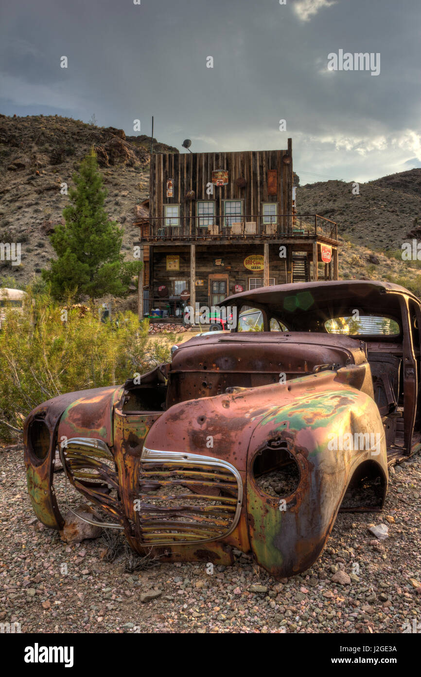 USA, Nevada, Clark County. Stadt von Nelson. Stockfoto