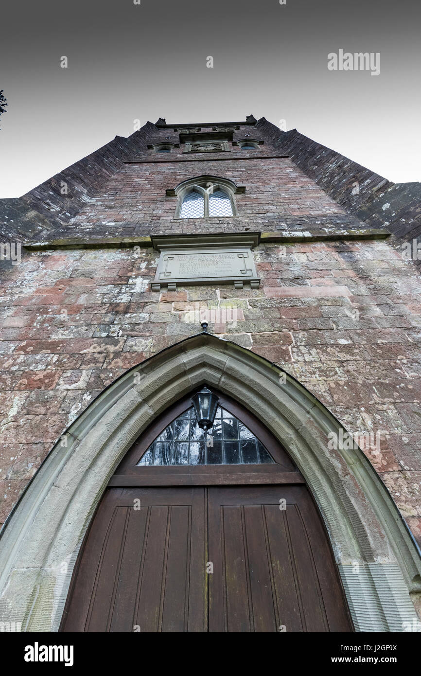 St. Briavels Pfarrkirche St Mary the Virgin, Gloucestershire. Stockfoto