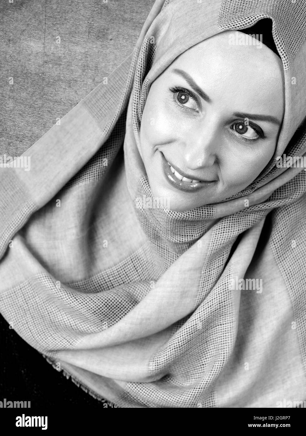 schöne junge muslimische Frau Stockfoto