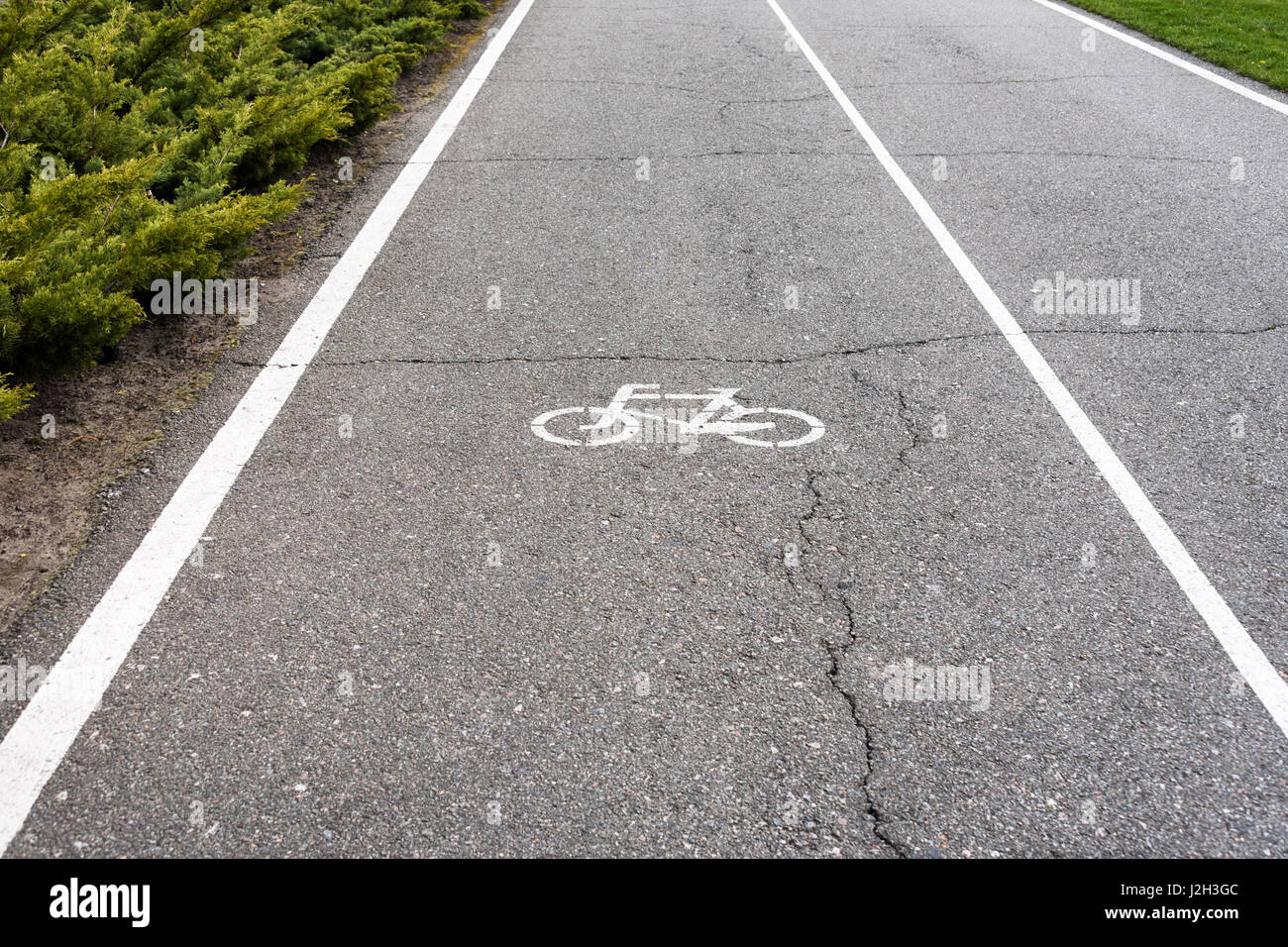 blaues schild fahrrad