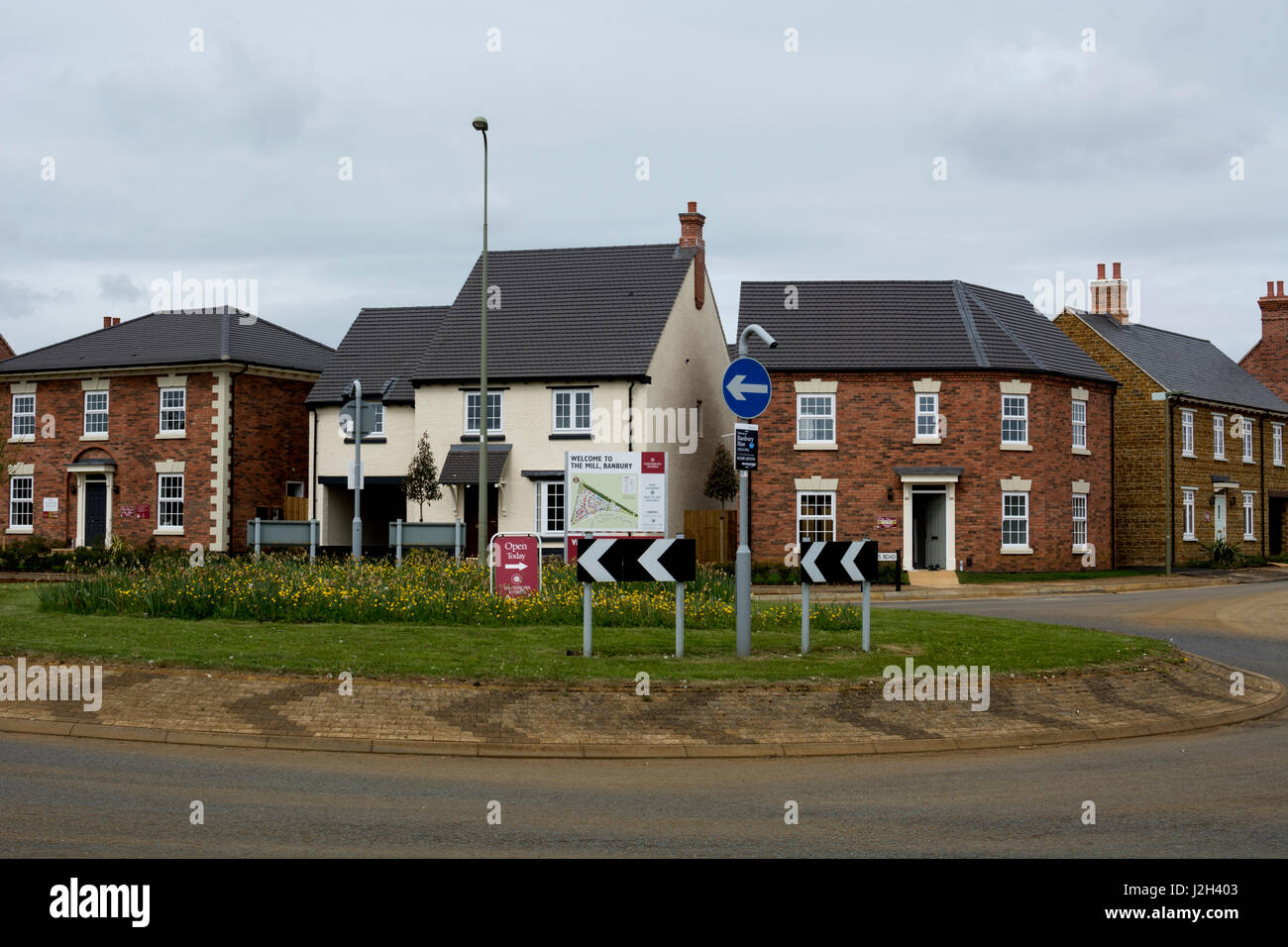Die Mühle neue Wohnsiedlung, Banbury, Oxfordshire, England, UK Stockfoto