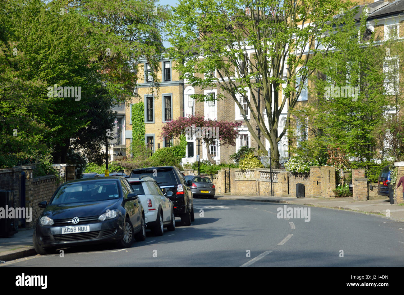 Gloucester Crescent NW1, Primrose Hill, London, UK. Stockfoto