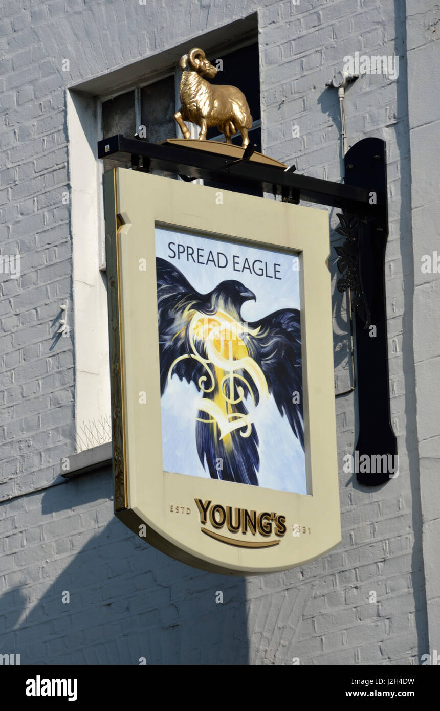 Der Spread Eagle Pub in Camden Town, London, UK. Stockfoto