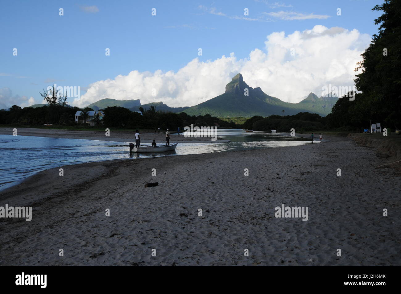 Rempart Berg mauritius Stockfoto