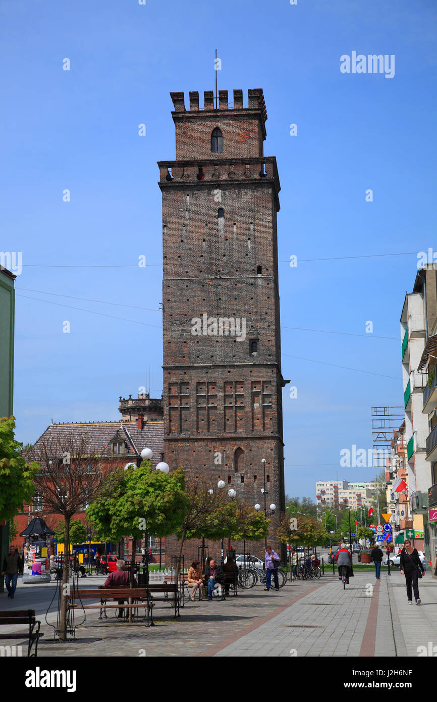 Münsterberger Turm, Wieza Ziebicka, Nysa (Neiße), Silesia, Polen, Europa Stockfoto